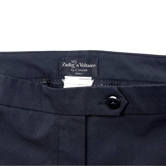Zadig & Voltaire Black High Waist Ankle Length Pants - Picture 4 of 5
